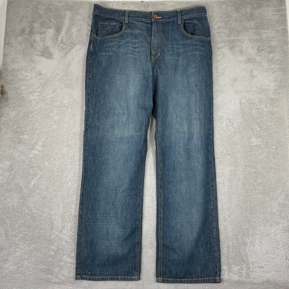 DKNY Jeans Denim‎ Pants Mens 38x33 Blue Relaxed Straight Leg Baggy Y2K Skater